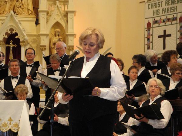 Celebration Singers at St. Mary's Catholic Church, Huntingburg IN 01/16/11--Judy Olinger