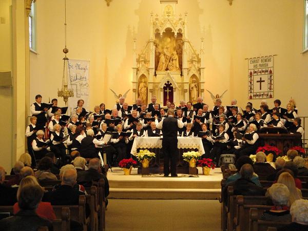 Celebration Singers at St. Mary's Catholic Church, Huntingburg IN 01/16/11--Full Choir