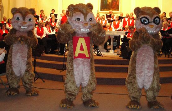Celebration Singers at St. Ferdinand Catholic Church, Ferdinand IN 11/20/10 (Chipmunks)