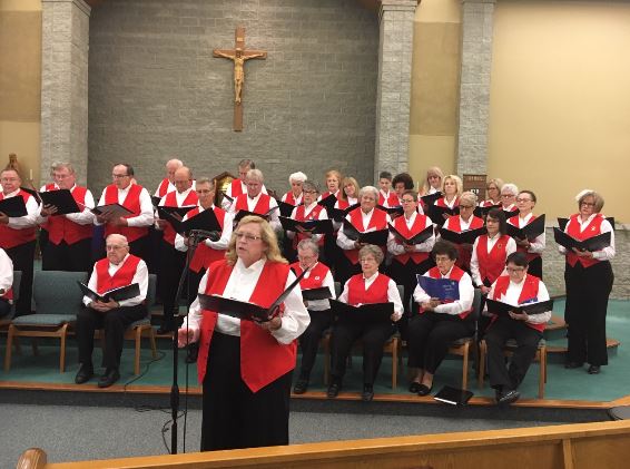 12/02/2018 PRECIOUS BLOOD CHRISTMAS CONCERT, DONNA STEMLE SOLO, JASPER IN
